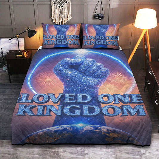 Quilt & Pillow Cases With  Edge-wrapping Strips