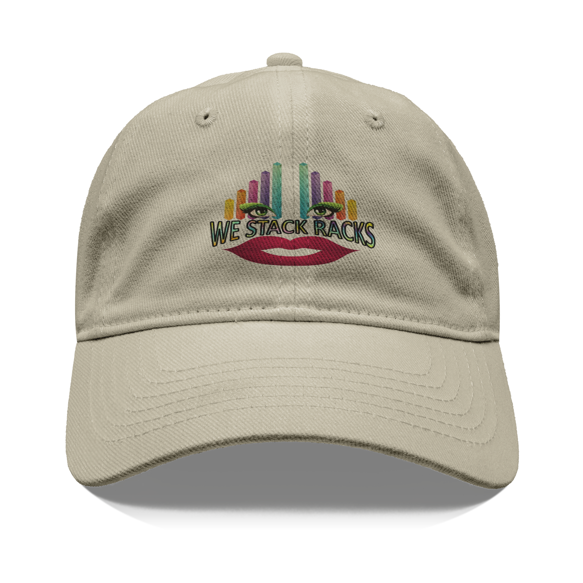 We_Stack_Racks_Logo_Hat_Front_Khaki_Mockup.png