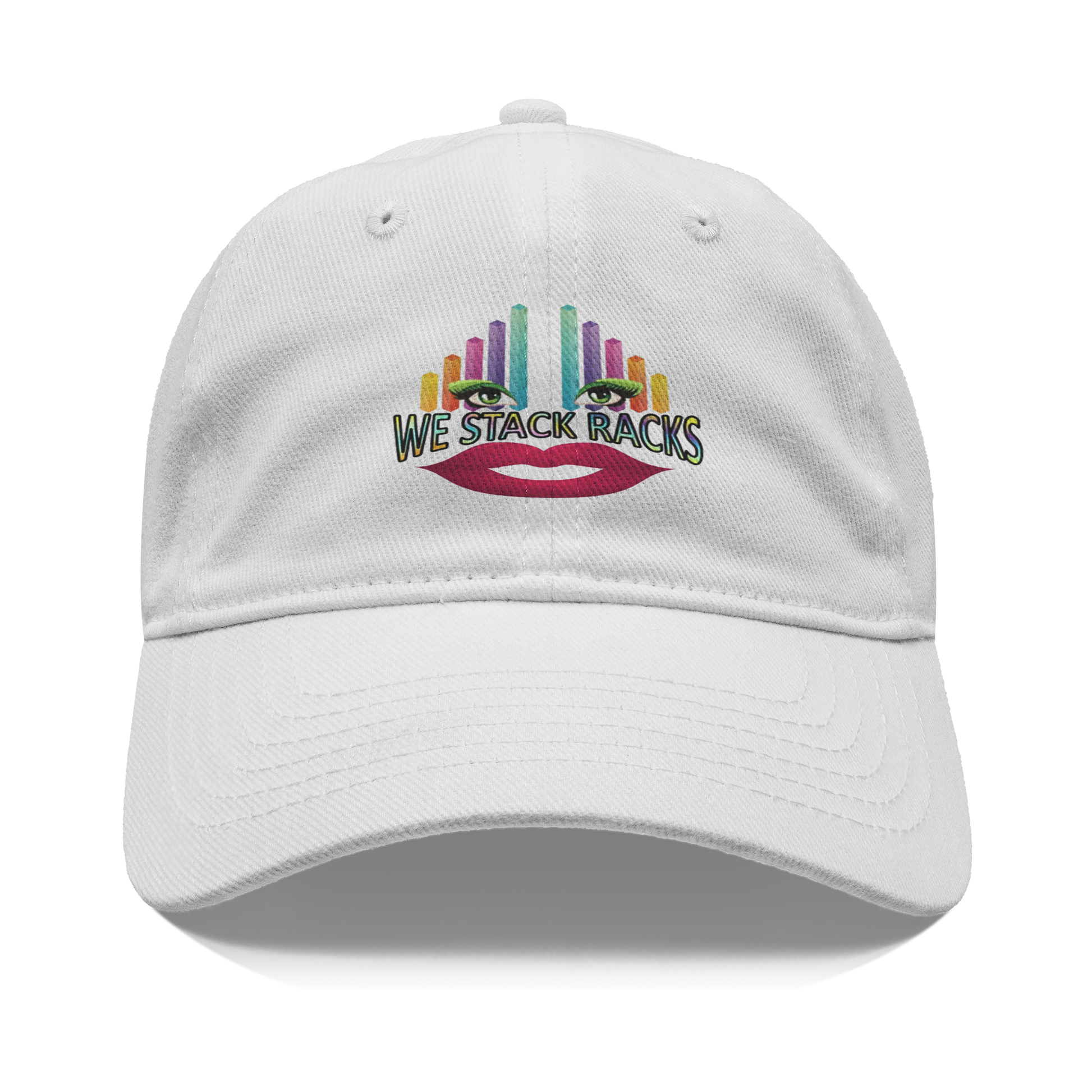 We_Stack_Racks_Logo_Hat_Front_White_Mockup.png